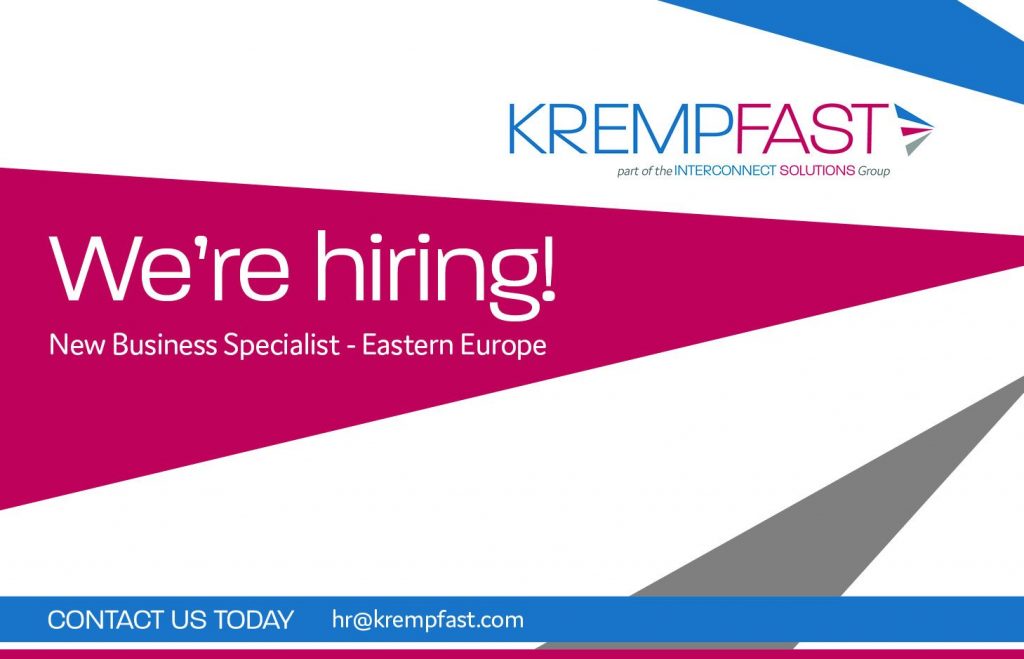 New Business Specialist – Eastern Europe & Middle East.